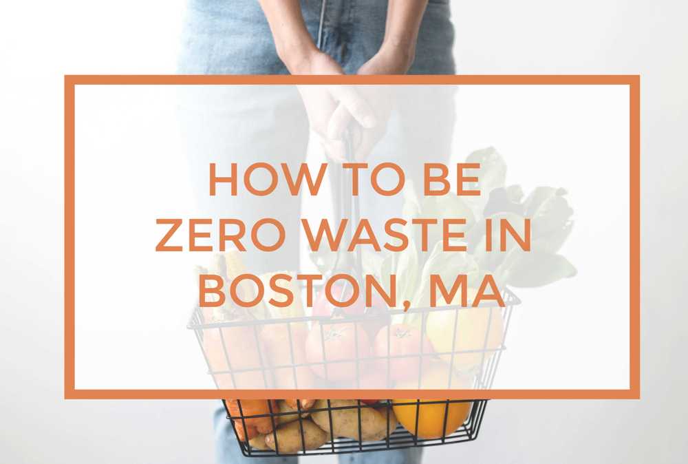 How to be Zero Waste in Boston, MA